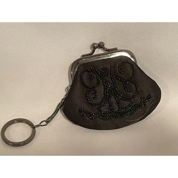 Ann Taylor LOFT Keychain Beaded Change Purse - Picture 2 of 6